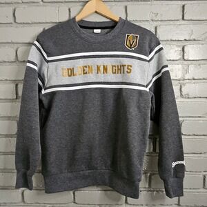 Vegas Golden Knights Station Casinos Grey Fleece Pullover Sweatshirt Adult Small
